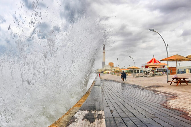 Tel Aviv Port Storm